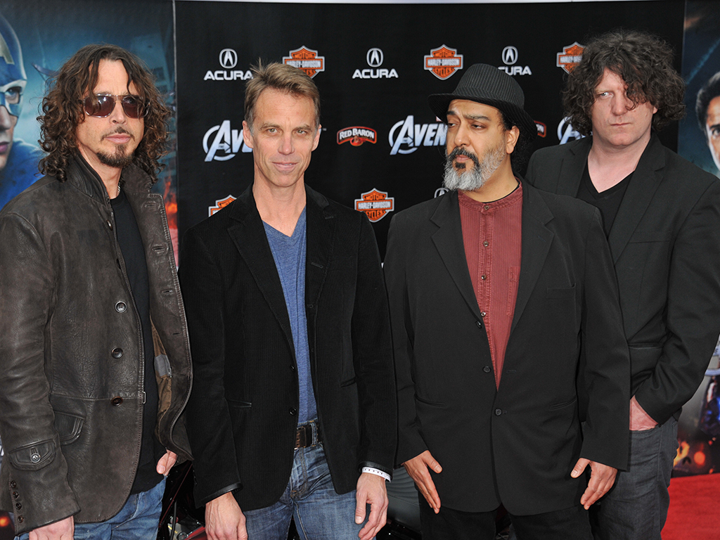 Members of Soundgarden arrive at the world premiere of The Avengers held at the El Capitan Theater in Hollywood.