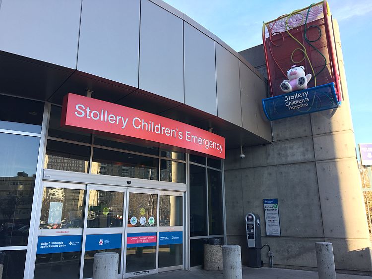 File: Stollery Children's Hospital in Edmonton.