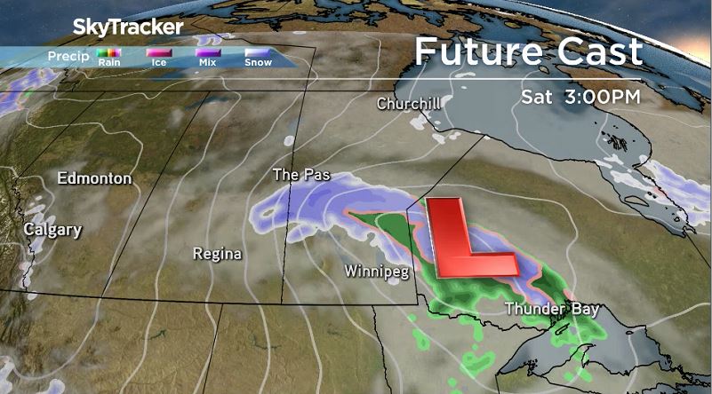 Future Cast image of RPM model for Saturday Oct 13, 2018.