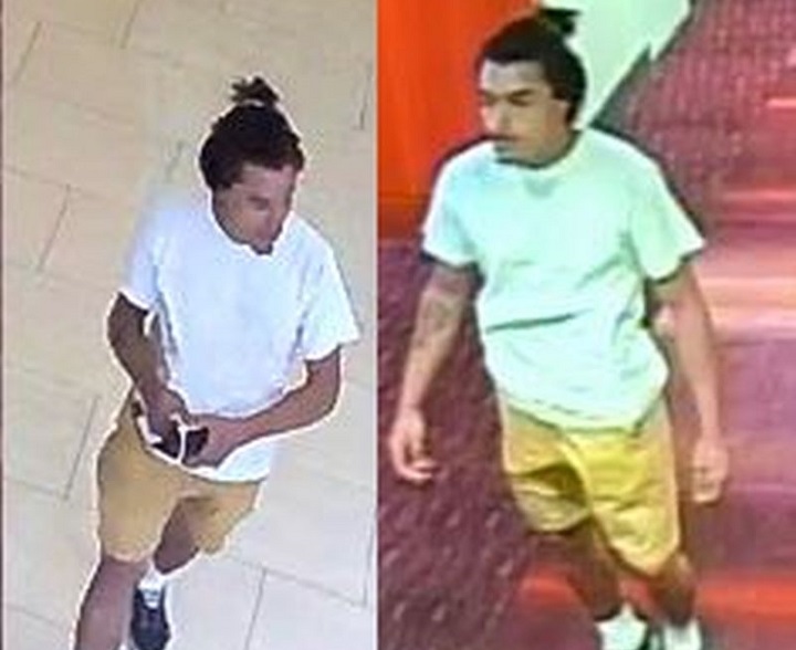 Toronto police released these security images of a suspect wanted in an investigation into stolen laptops.