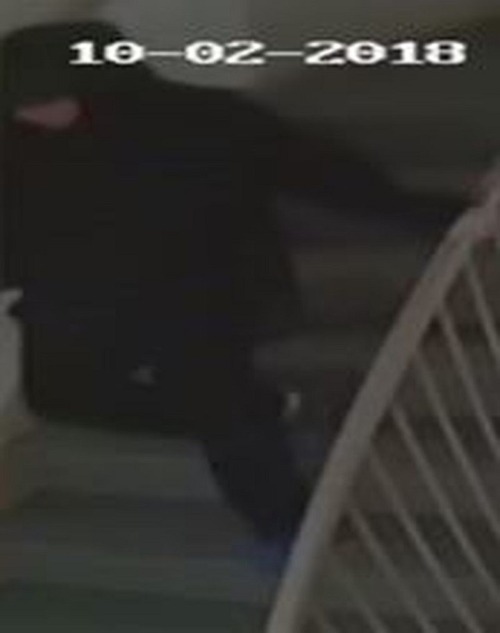 Police also released this security image of the suspect.