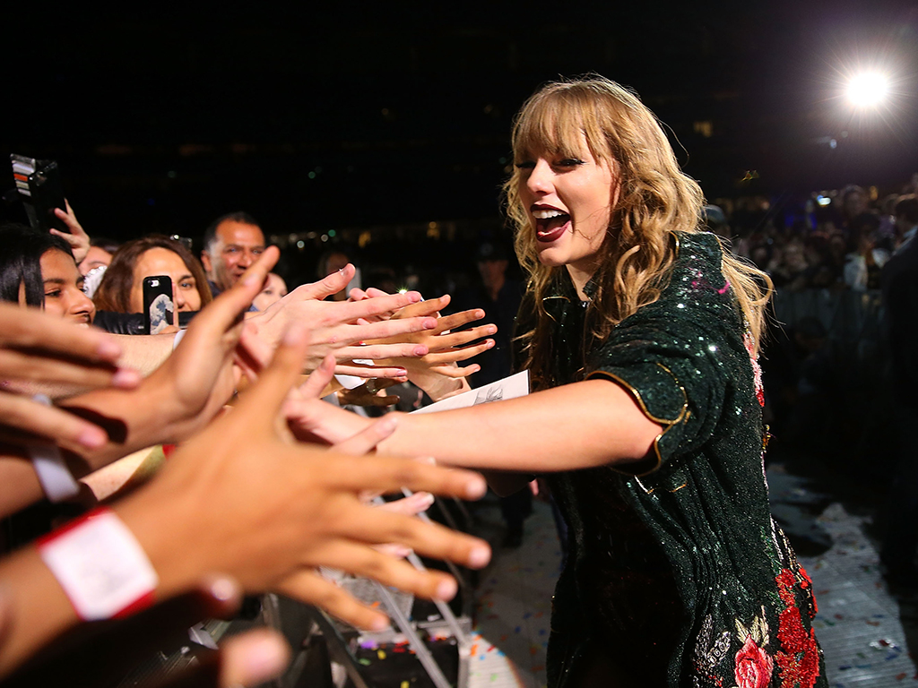 Taylor Swift performs at Optus Stadium on Oct. 19, 2018 in Perth, Australia.