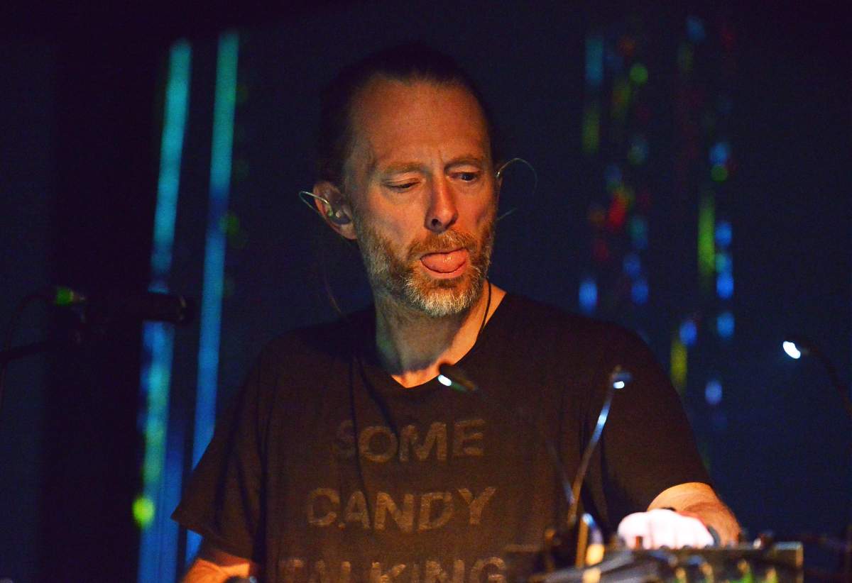 Thom Yorke performs on day 3 of Latitude Festival at Henham Park Estate on July 18, 2015 in Southwold, England.