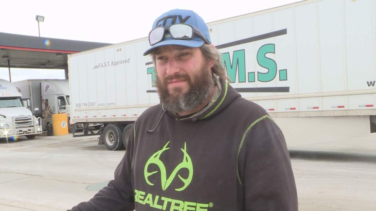 Truck driver Dave Toutant.