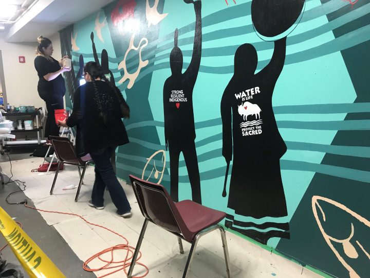 Two Indigenous artists have transformed the arts tunnel at the University of Saskatchewan into a mural dedicated to the importance of water security.