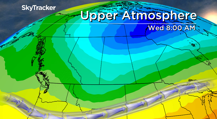 Upper trough keeps conditions cool right into the middle of the week.
