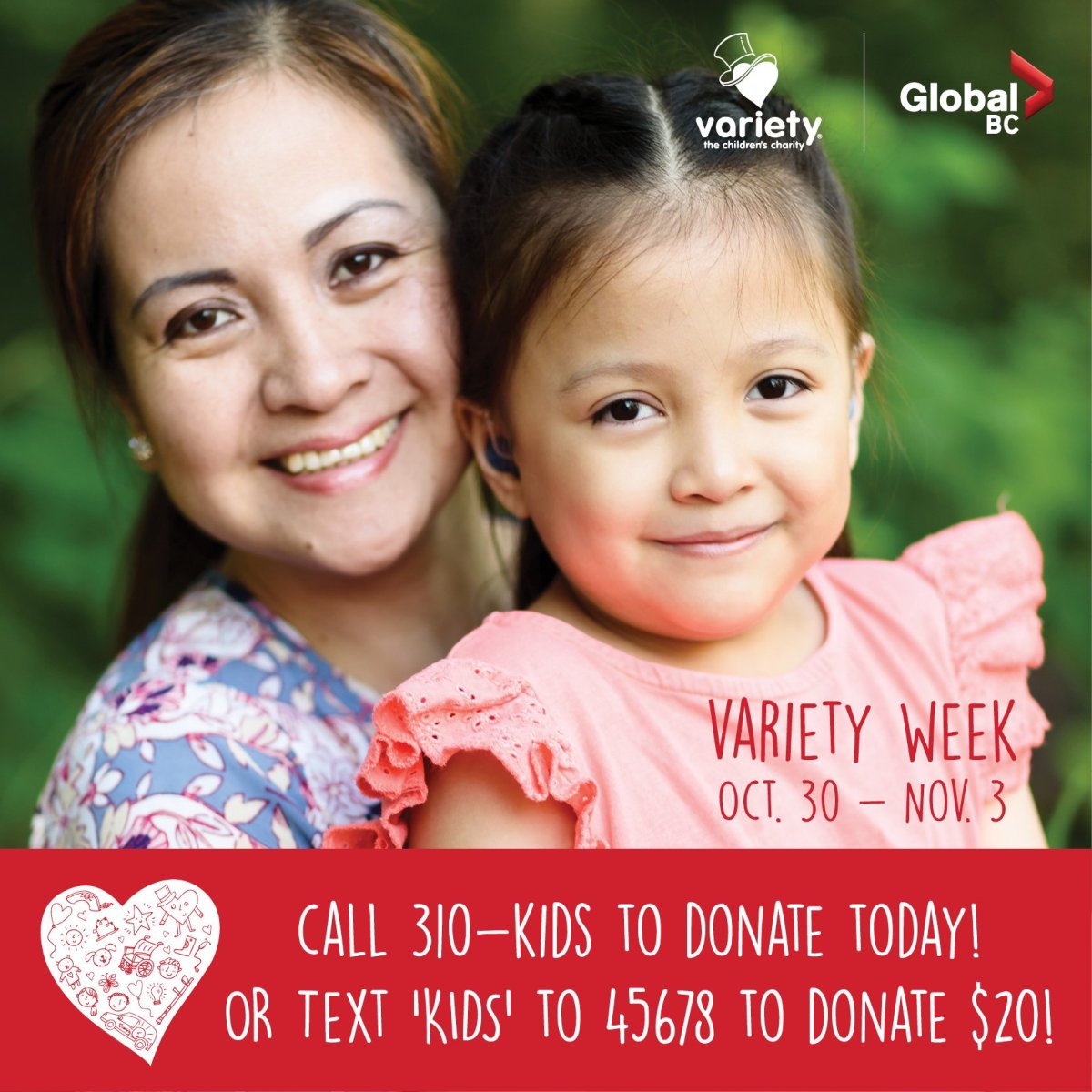 You too can help kids around B.C. by donating to Variety the Children's Charity.