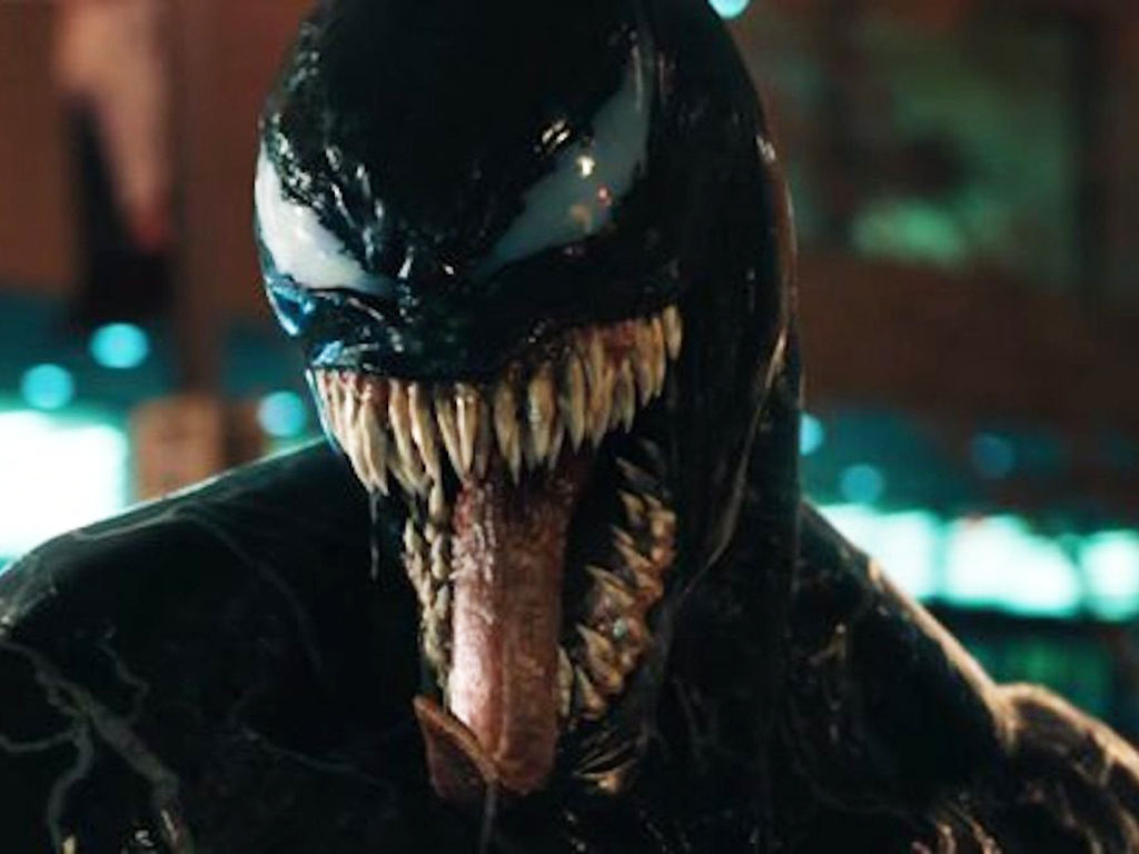 Tom Hardy stars as Venom in 'Venom.'.