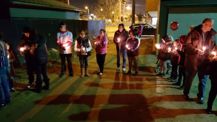 A candlelight vigil was held in north Edmonton on Wednesday to remember Virgil Quinn who died after being found in an alley with serious injuries last week.