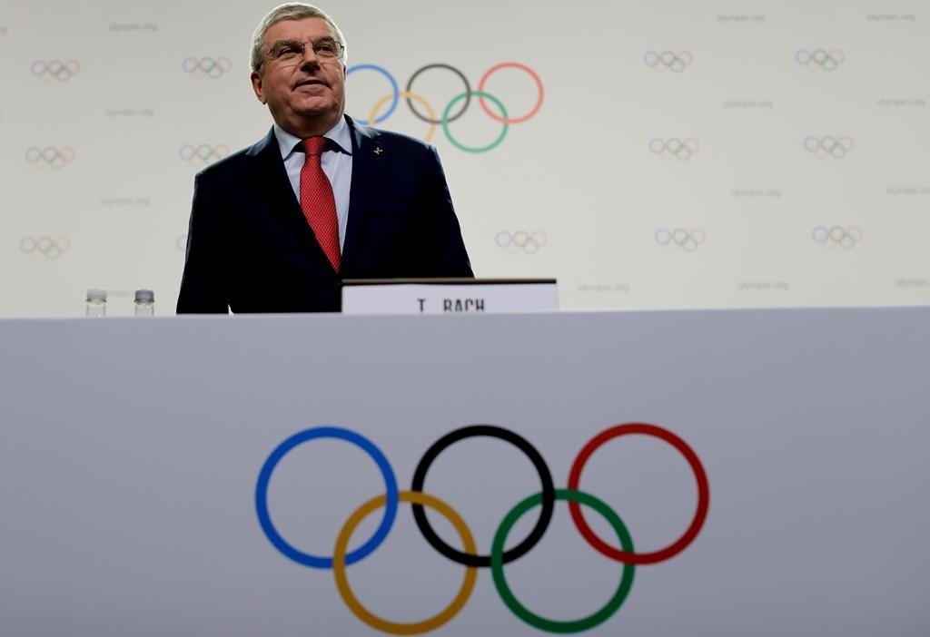 International Olympic Committee president Thomas Bach arrives for a press conference in Buenos Aires, Argentina, Thursday, Oct. 4, 2018.