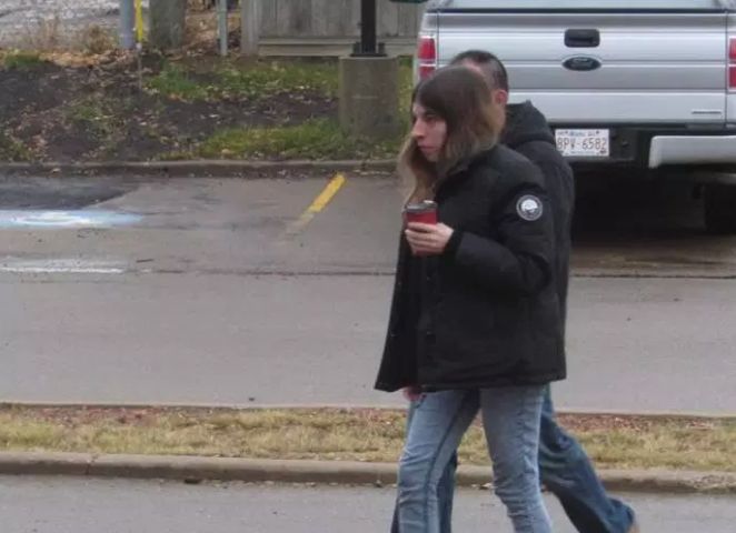 Convicted animal abuser Catherine Adams arrives at court in Drumheller, Alta., on Friday, Nov. 2, 2018 before being sentenced to 90 days. 