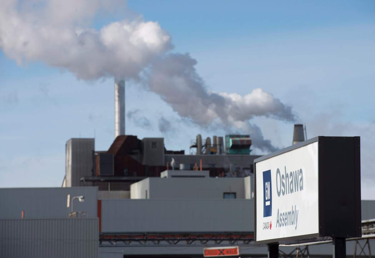General Motors in Oshawa, Ontario on Wednesday January 24, 2018.   The Canadian Press/ Frank Gunn.