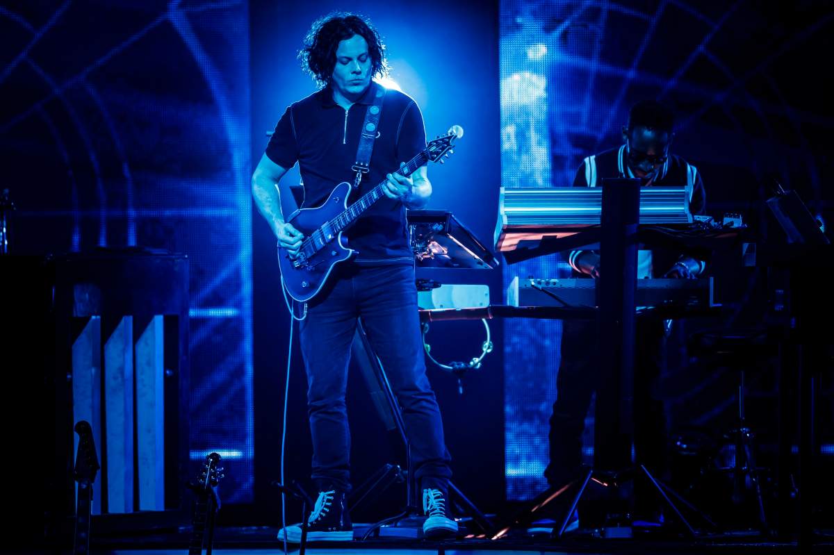 Singer and songwriter Jack White from the US performs on the stage of the Auditorium Stravinski during the 52nd annual Montreux Jazz Festival, in Montreux, Switzerland, 10 July 2018.