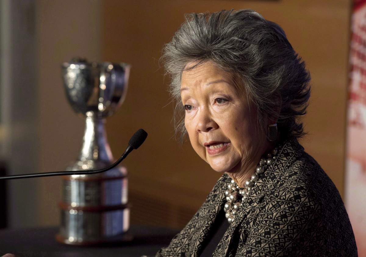 Former governor general Adrienne Clarkson.