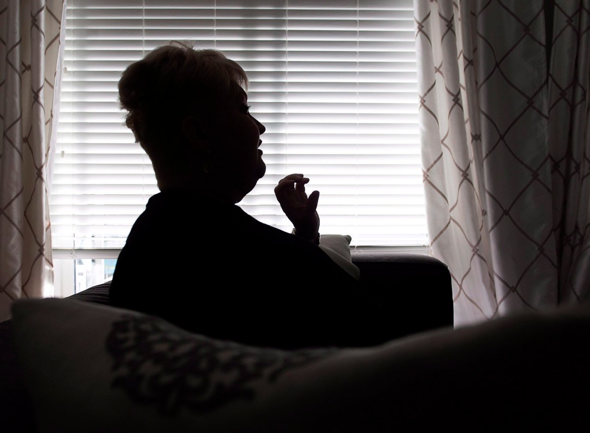 Audrey Parker, diagnosed with stage-four breast cancer which had metastasized to her bones and has a tumour on her brain, talks about life and death at her home in Halifax on Tuesday, Oct. 23, 2018. 