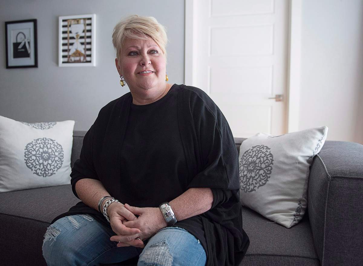 Audrey Parker, diagnosed with stage-four breast cancer which had metastasized to her bones and has a tumour on her brain, talks about life and death at her home in Halifax on Tuesday, Oct. 23, 2018.