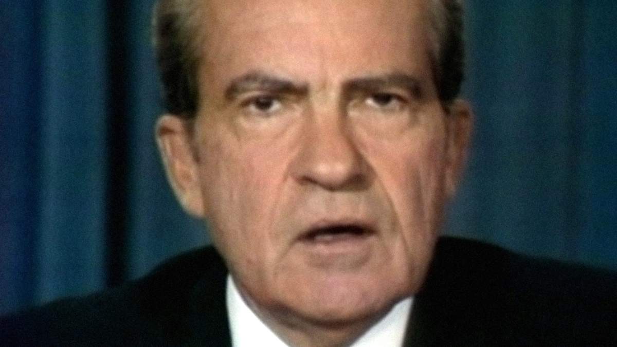 Richard Nixon gives his resignation address, 2018.