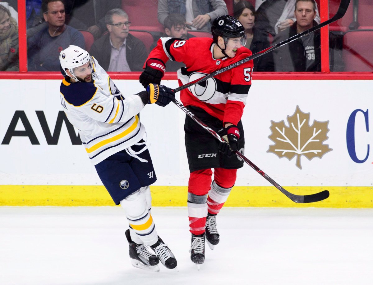 Ottawa Senators left wing Alex Formenton (59) during his stint in the NHL.