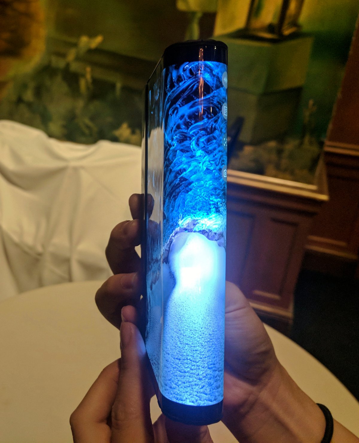 In this photo taken Monday, Nov. 5, 2018, is a FlexPai smartphone with a flexible screen displayed in San Francisco.