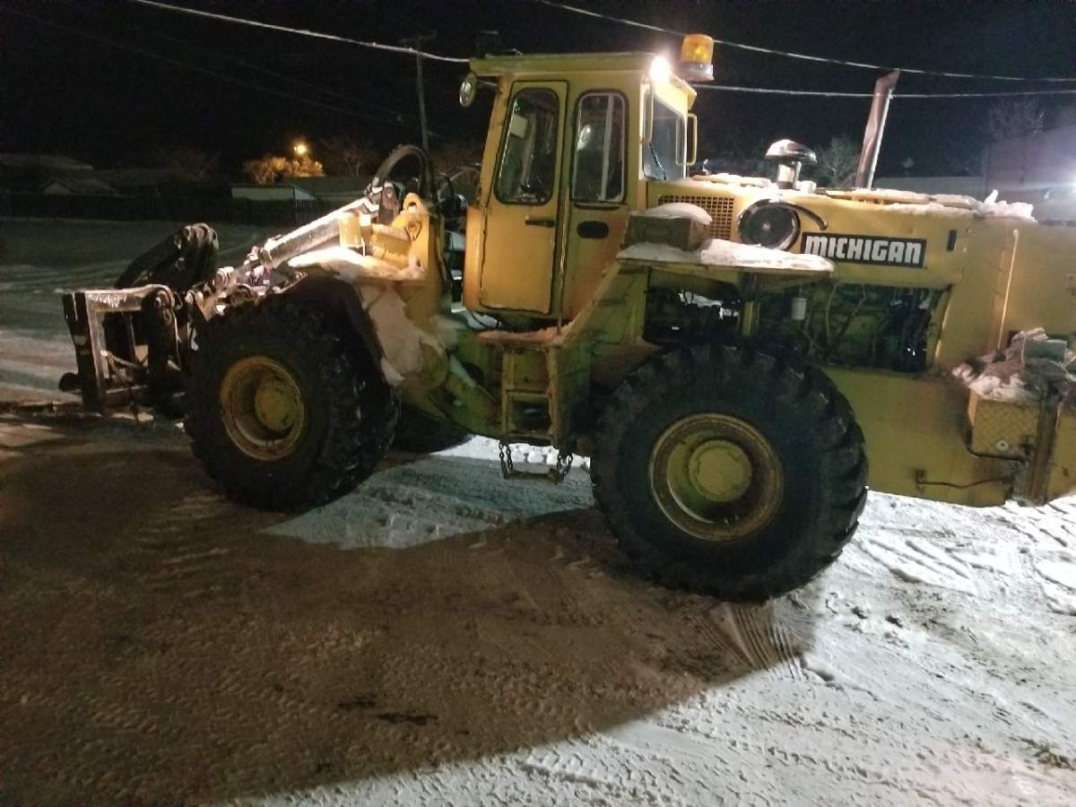 RCMP said a construction loader was used to break into the Scotiabank in Valleyview, Alta. on Friday, Nov, 9.