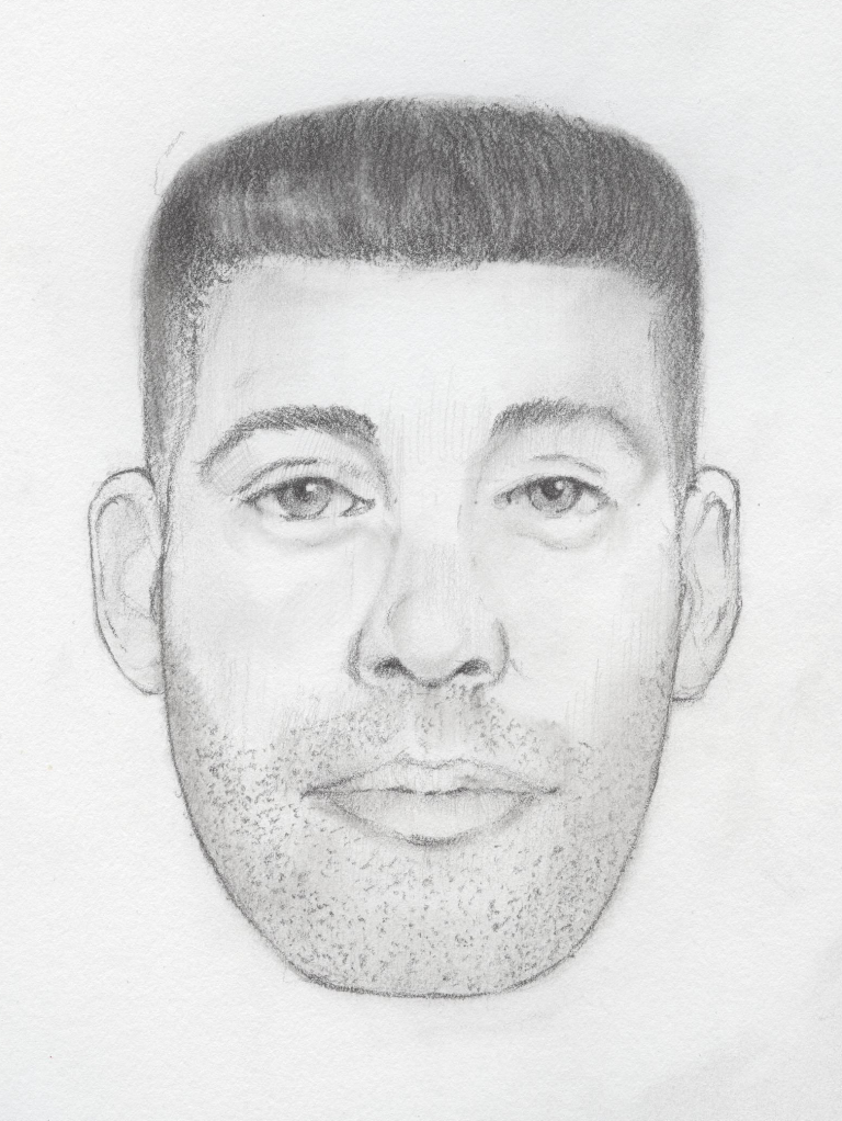 Composite sketch of the suspect.