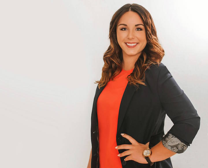 Kelsey Santarossa, recently elected councillor of Lakeshore, Ont.