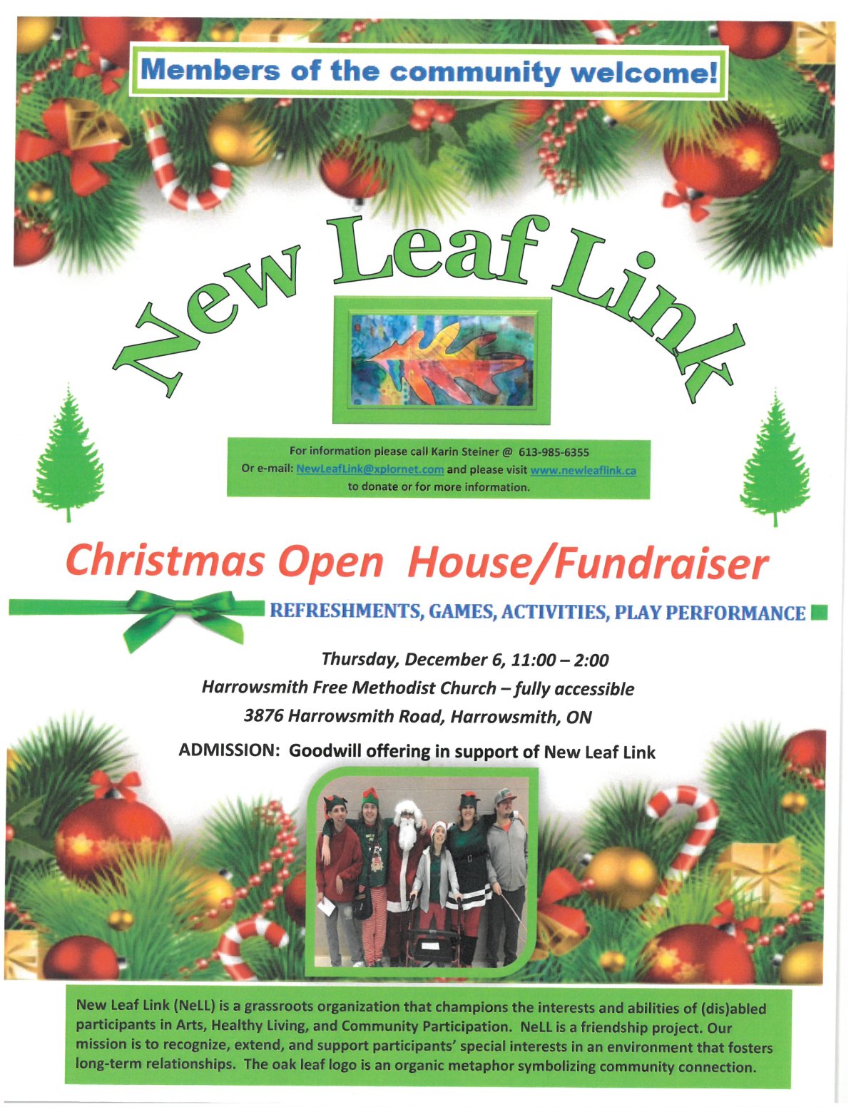 New Leaf Link Christmas Open House/Fundraiser - image
