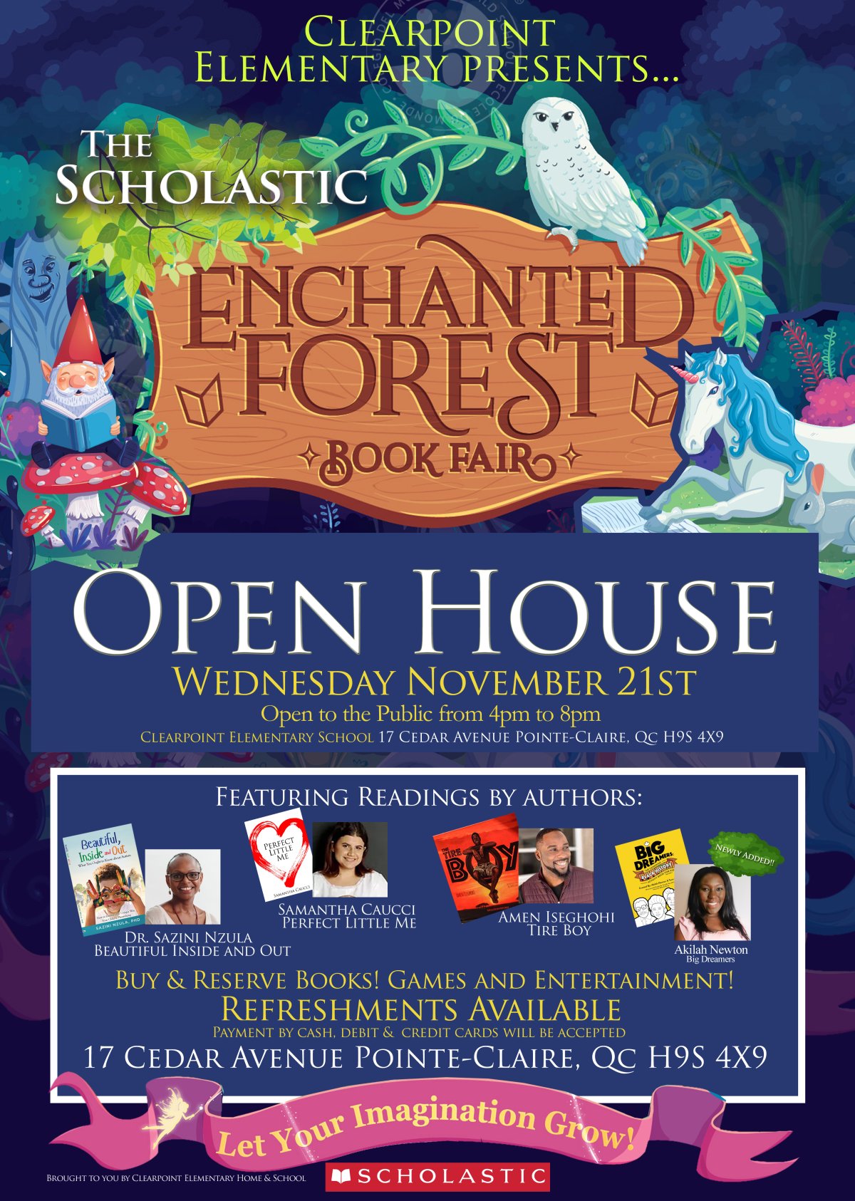 Clearpoint Elementary presents The Scholastics Enchanted Forest Book Fair - image