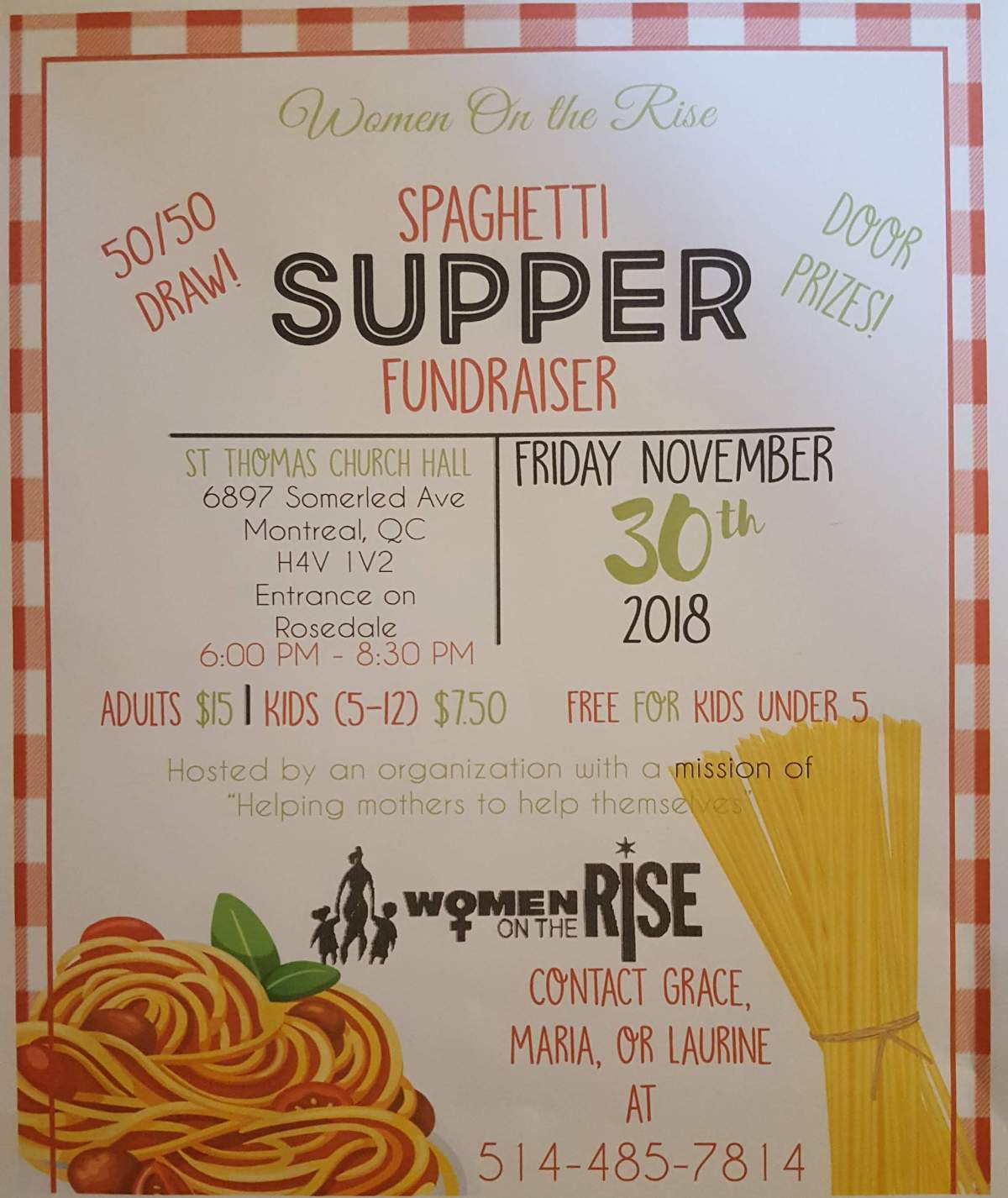 Spaghettie Supper Fundraiser - image