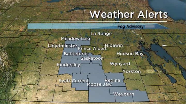 A fog advisory was issued for many portions of the province on Thursday morning.