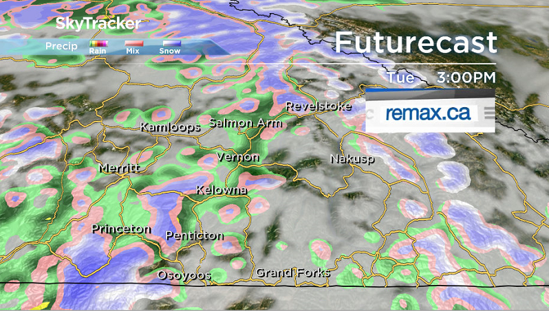Another round of rain is slated to slide through Tuesday afternoon.