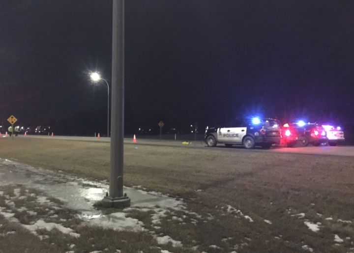 Edmonton police investigate a deadly crash on Anthony Henday Drive on Nov. 21, 2018.