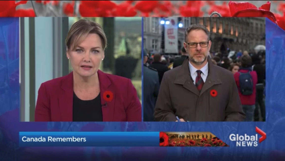 If you saw Mike Armstrong’s reports on the 100th anniversary of the Armistice, you’ll have seen him wearing his regimental tie.