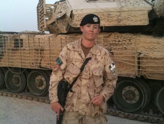 Master Cpl. Bonnie Critchley said she was diagnosed with major depressive disorder after being the military chaplain’s driver and was in close contact with families of fallen soldiers.