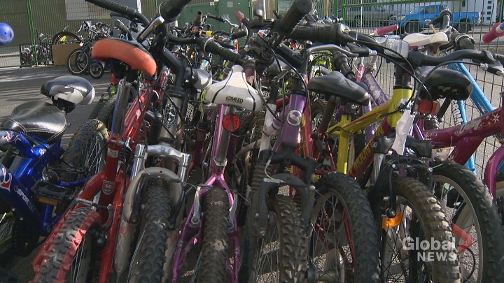 Six bikes destined for charities were stolen from a storage area at Bow Cycle Monday night.