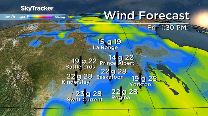 Breezy northerly winds pick back up on Friday and help usher in arctic air.