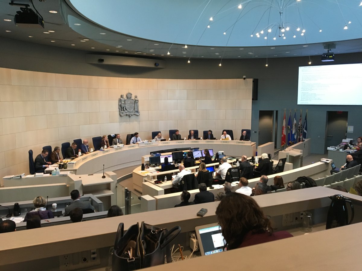 Budget deliberations at Edmonton City Hall.