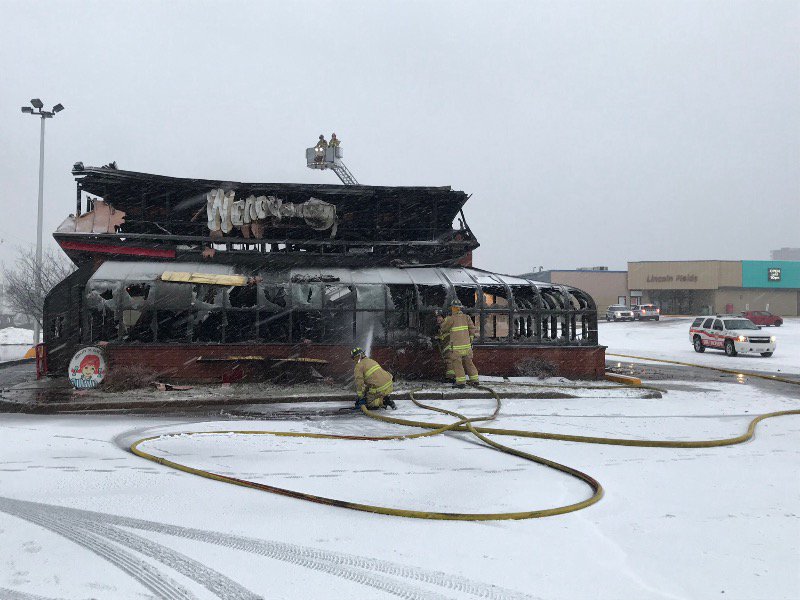 Ottawa police are investigating a suspected arson that ravaged the stand-alone Wendy's restaurant at the Lincoln Fields Shopping Centre early Tuesday morning.