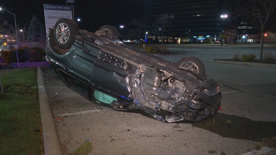 A woman has been charged with impaired driving after a crash in Oakville. 