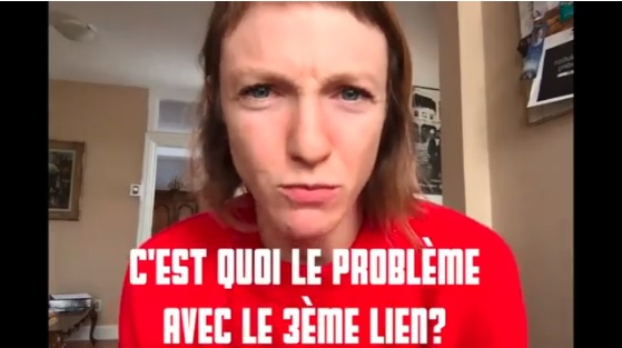 Quebec Solidaire MNA Catherine Dorion made headlines when she published a video on her Facebook page in which she compared the Third Link in Quebec City to doing a line of cocaine. .