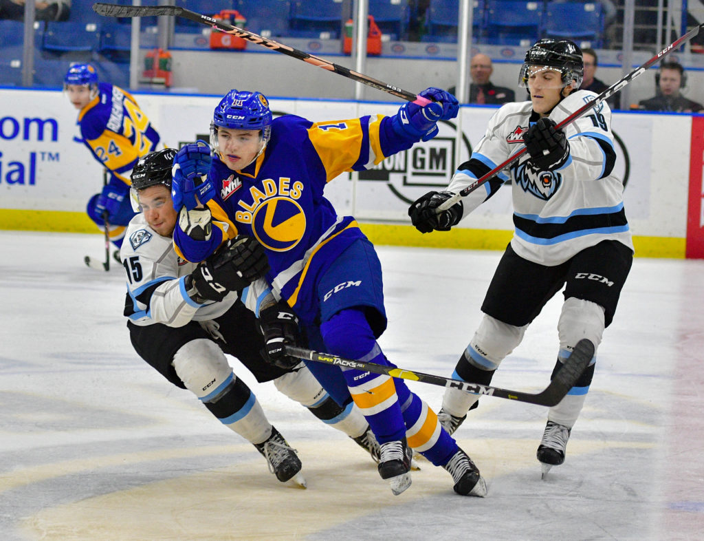 The Kootenay Ice, seen here playing against the Saskatoon Blades in November, are rumoured to be relocating to Winnipeg.