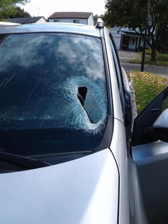 Newmarket man narrowly avoids catastrophe as concrete block smashes