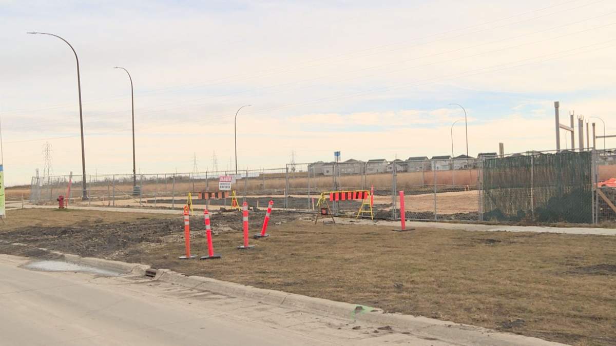The site of a new child care centre in Sage Creek, expected to open in spring 2019.