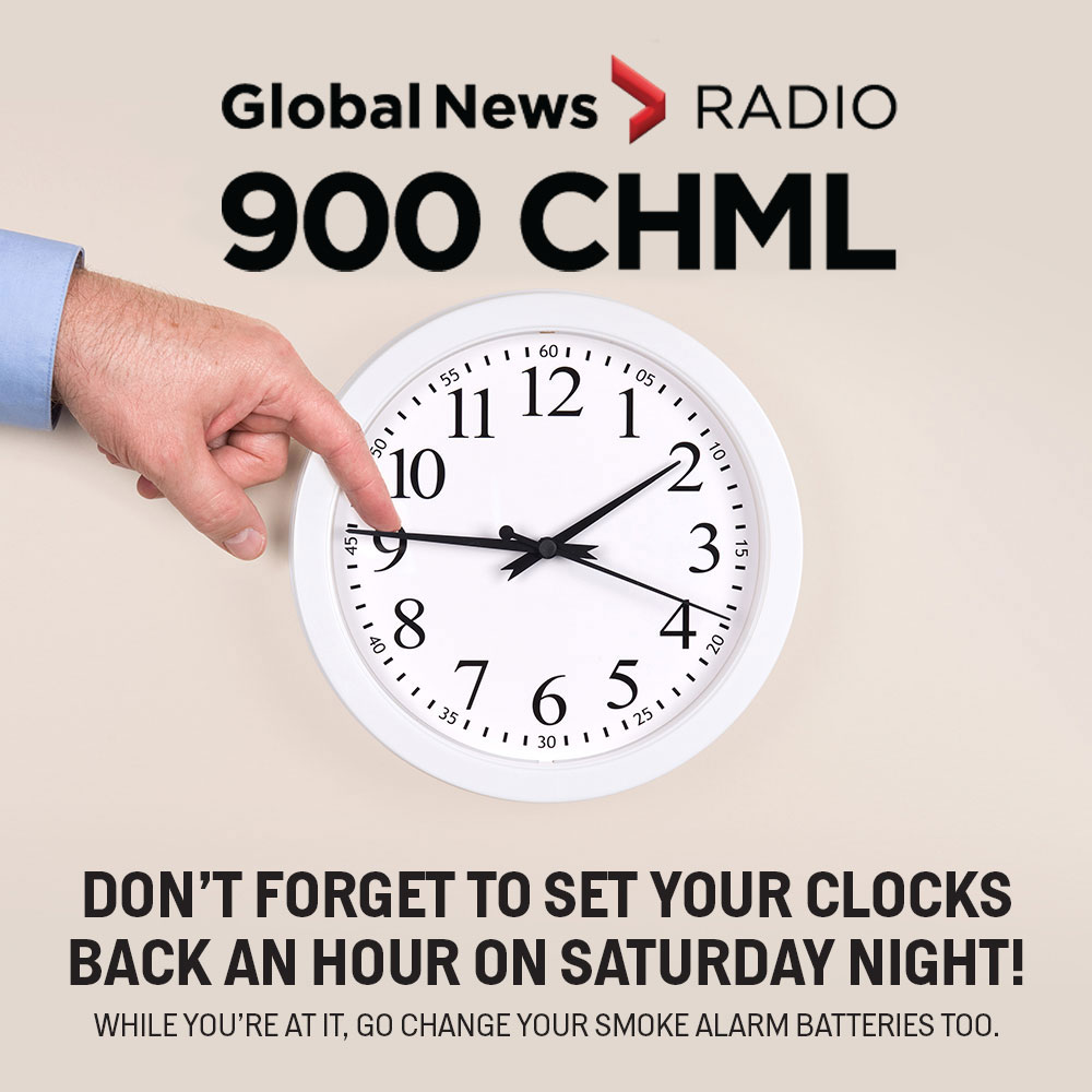 On November 4, don't forget to put your clocks back one hour and change the batteries in your smoke alarms. 