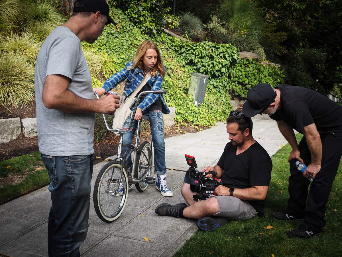 Christopher Cornell, the son of Chris Cornell, is seen during the filming of the ‘When Bad Does Good’ video on Sept. 9, 2018, in Seattle, Wash.