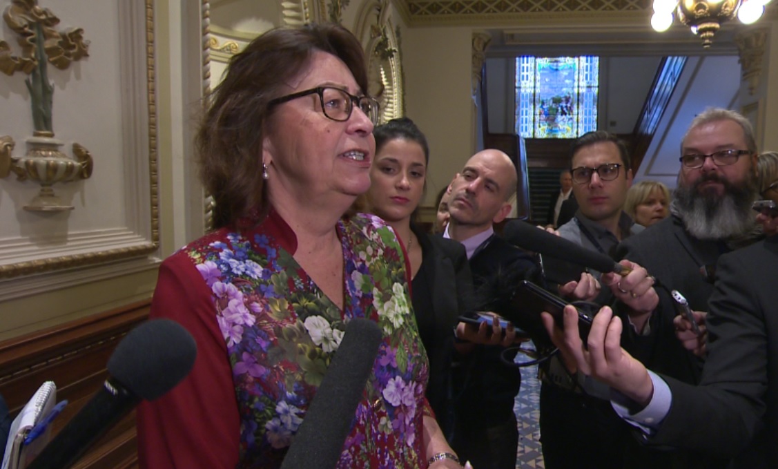 CAQ MNA Claire Samson suffers from epilepsy. She returned to the National Assembly after being away on sick leave. November 20, 2018. 