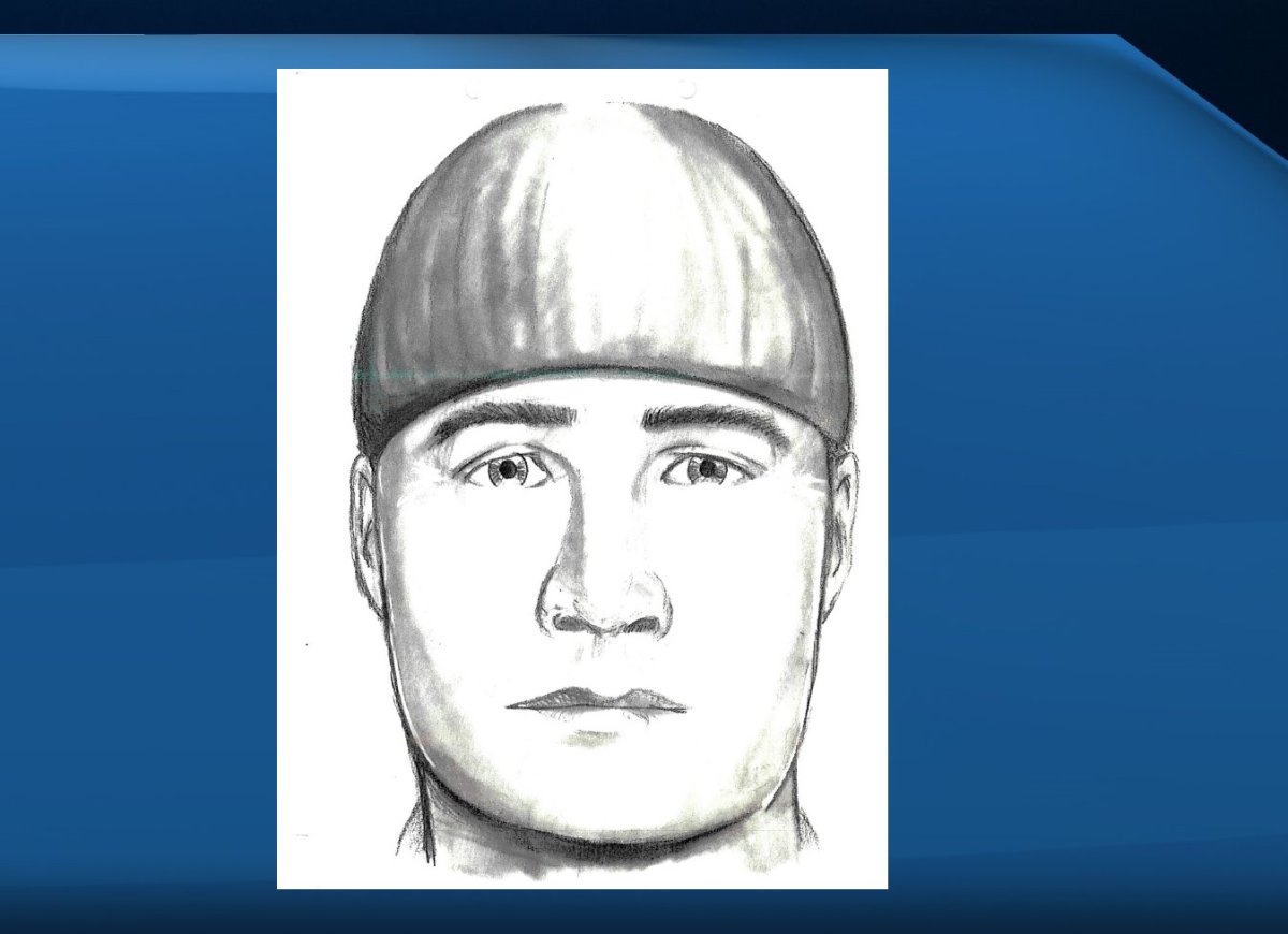 The composite sketch of a suspect who allegedly assaulted a former Claresholm town councillor.
