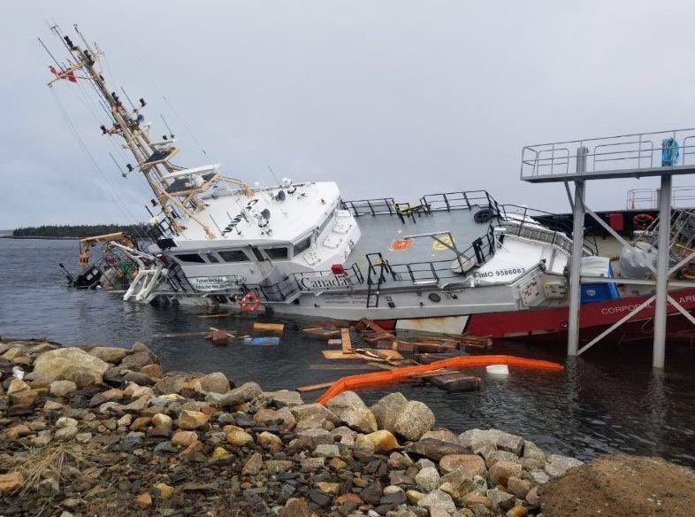 Officials have responded to the incident involving CCGS Corporal McLaren at the Canadian Maritime Engineering shipyard in Sambro, N.S.