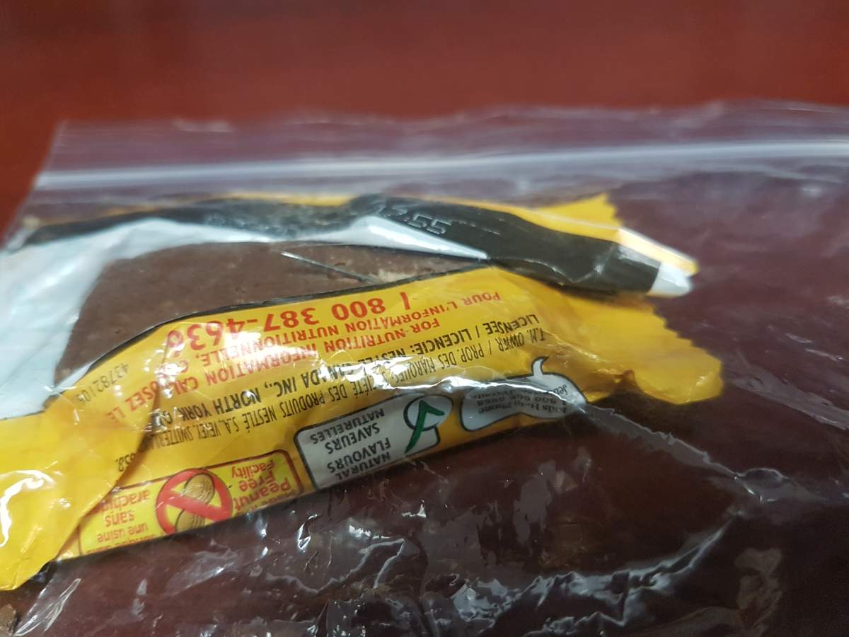 Thorsby RCMP said a child found a pin in a Coffee Crisp chocolate bar from Halloween.