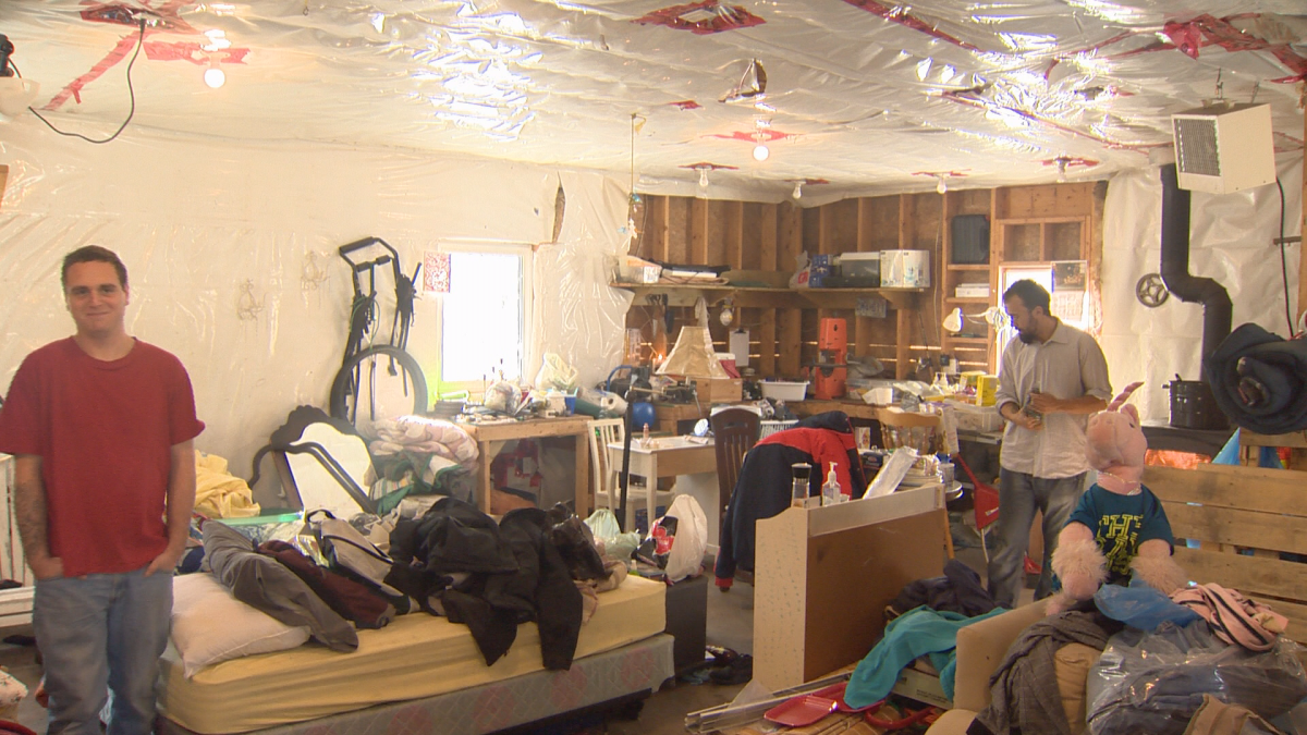 “(The garage) is like a luxury hotel compared to where we were before,” says Perry